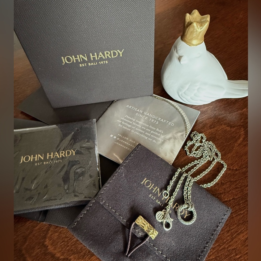 John Hardy Classic Chain Keyring Necklace with Hinge to Wear With/Without Charms - Picture 17 of 17